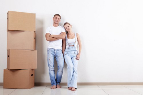 Removal company team preparing a move in Charlton