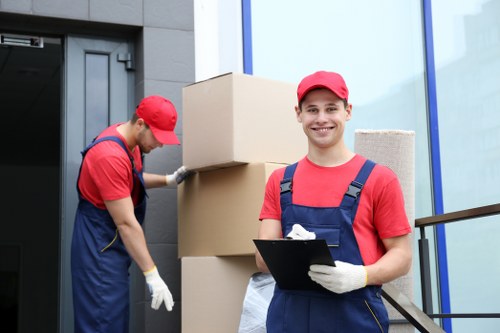 Waste removal and disposal as part of a moving service