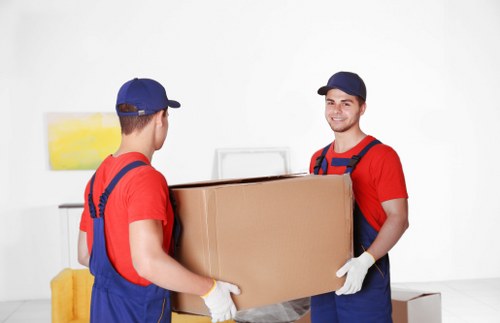 Office relocation team planning a move in Charlton commercial premises