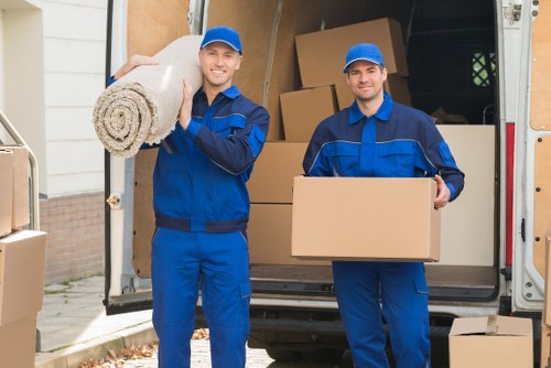 Safe packing of computers and documents during Charlton office removals