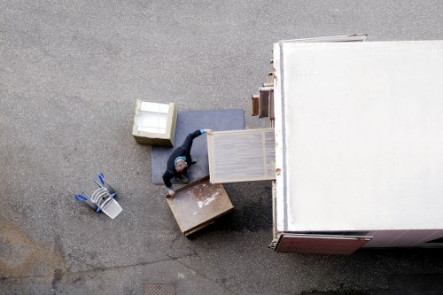 Professional Charlton removal van prepared for home or office relocation