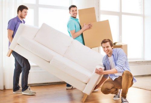 Carefully labelled boxes for student removals Charlton
