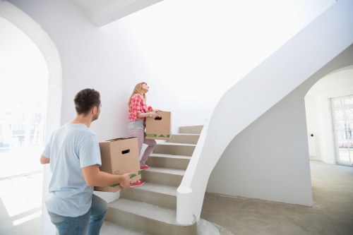 Charlton removalists loading packed boxes and household items into a moving truck