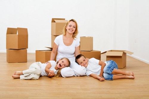 Charlton removals van team planning a residential move