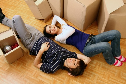 Organised packing supplies for a house move in Charlton