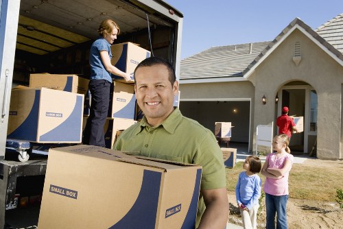 Delivery van and moving equipment used for service operations