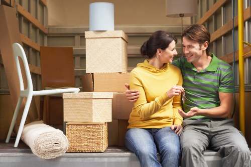 Urgent house move in Charlton with movers handling furniture and packing