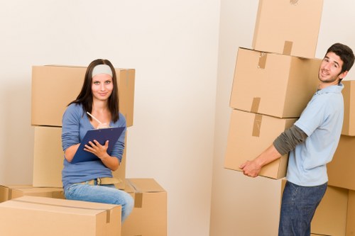 Office furniture relocation in Charlton with organized moving team
